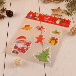 Hot Selling Christmas Gel Window Clings for Kids Toddlers