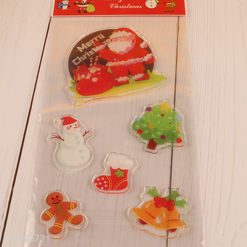 Yiwu Market Christmas Window Stickers Reusable Window Decals