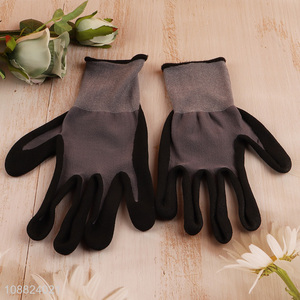 Wholesale nitrile coated wear resistant gardening gloves dipping gloves