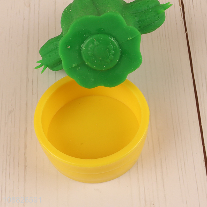 New product shapable cactus squishy squeeze toys stress relief toy