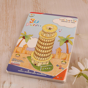 Wholesale 25 Pieces 3D Puzzle Leaning Tower of Pisa Puzzle for Kids