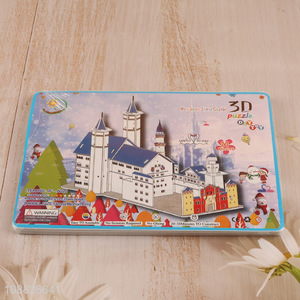 Wholesale 23 Pieces 3D Puzzle New Swan Stone Castle Puzzle for Kids