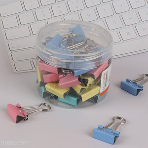 Wholesale colorful metal binder clips office clips ticket clips