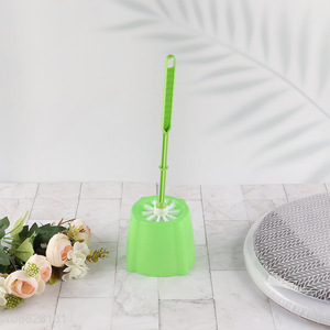 Hot selling plastic bathroom accessories toilet brush with holder