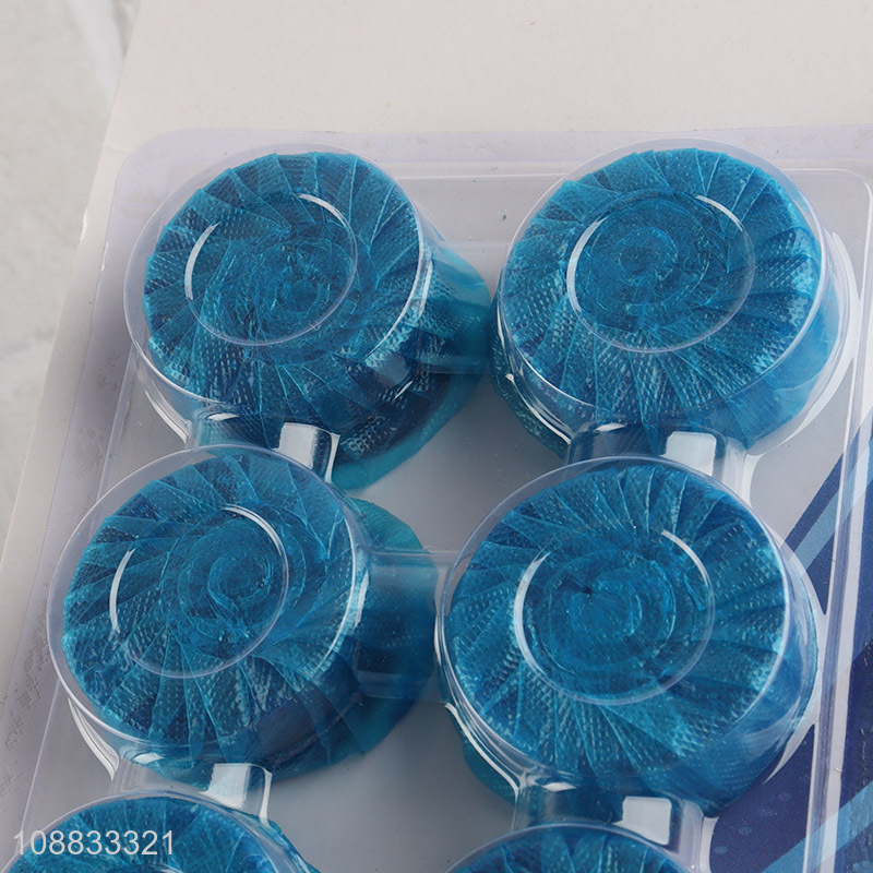 High quality 6pcs blue toilet cleaner toilet blocks