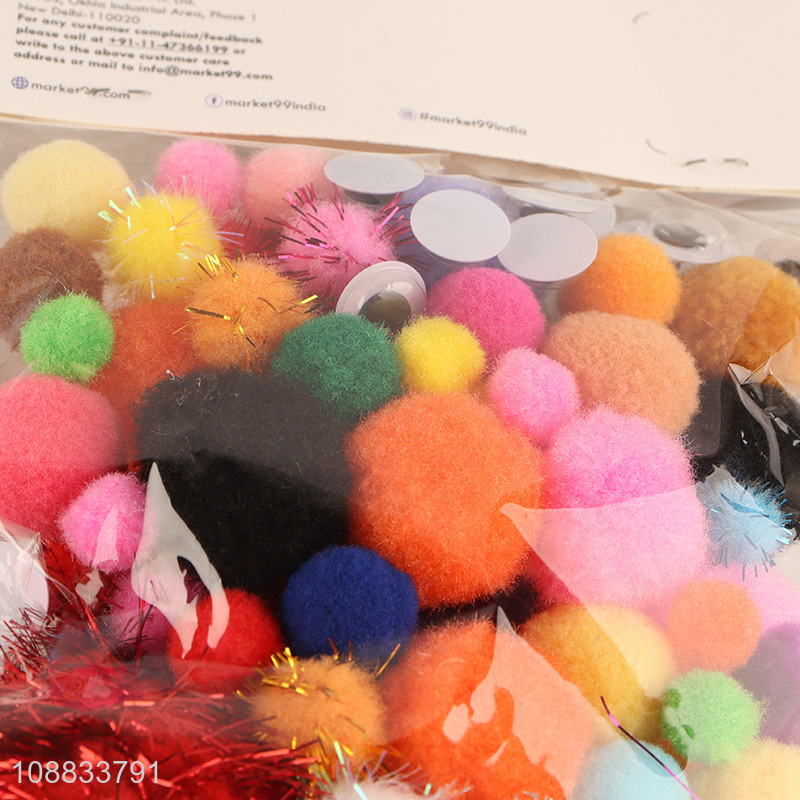 New product colorful pompom balls for DIY jewelry making