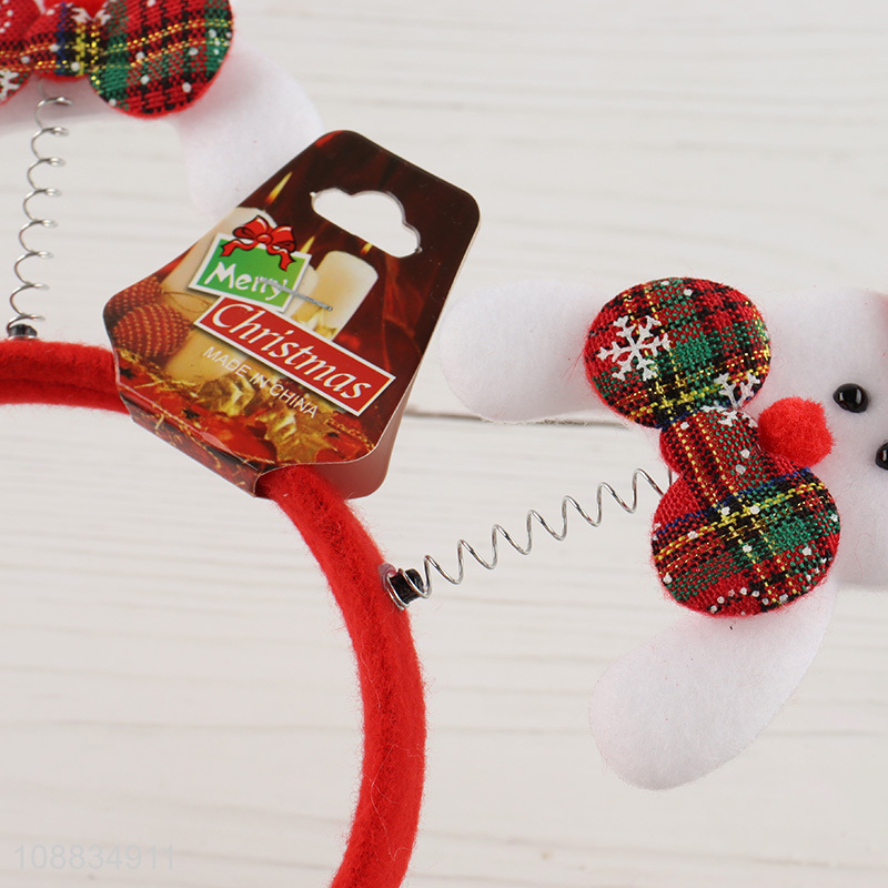 Online wholesale snowman christmas hair hoop hair accessories