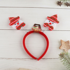 Best sale snowman shaped christmas hair hoop wholesale