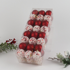 Good quality 48pcs Christmas balls Christmas tree hanging ornaments