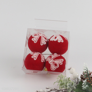 Factory price 4pcs Christmas balls Christmas tree hanging ornaments