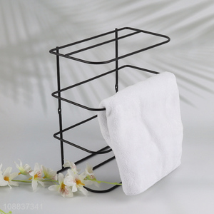 High quality free standing metal wire storage shelf for bathroom