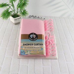 China supplier bathroom <em>shower</em> <em>curtain</em> with rose rings