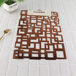 Factory direct sale hollow home restaurant pvc place mat wholesale