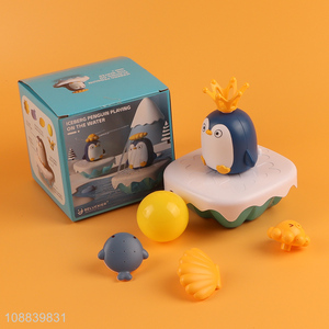 New arrival electric iceberg penguin baby bathtub toy for kids