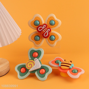 Wholesale 3pcs suction cup spinner toy sensory toy bath toy