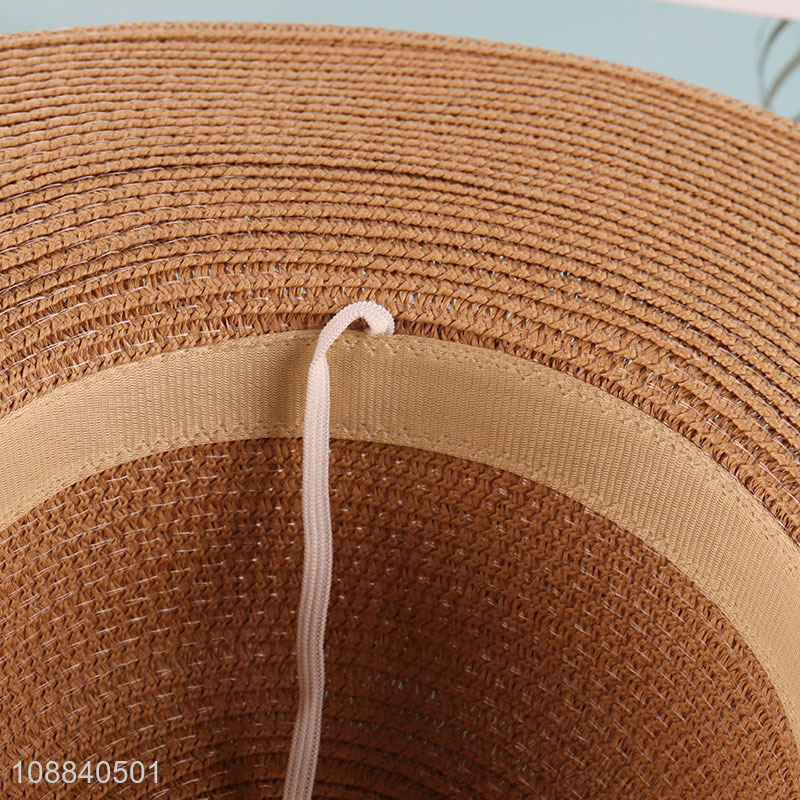 High quality womens straw hat sun protection sun hat