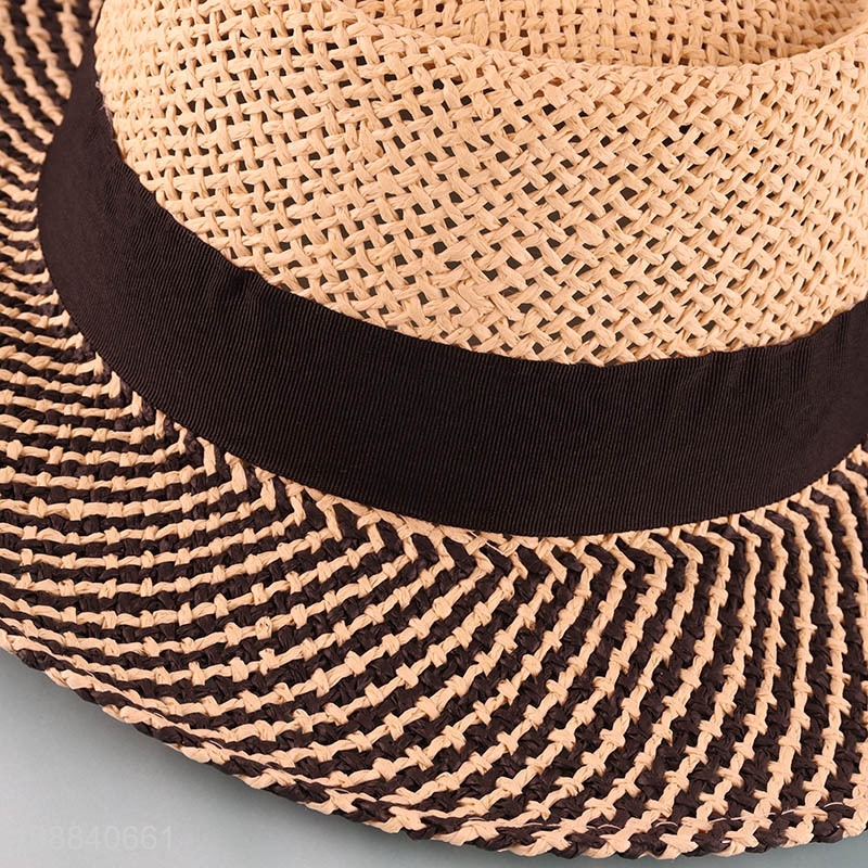 Hot selling womens straw hat sun protection sun hat