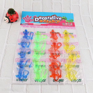 Good Quality 20 Pieces Strechy Sticky Toy Sticky Geckos