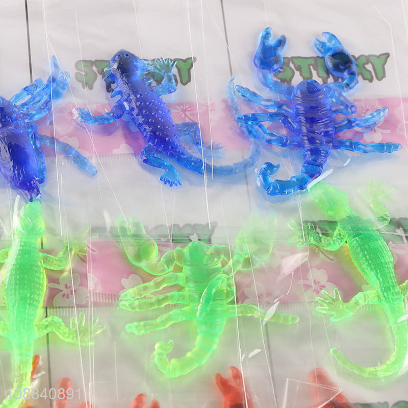 New Product 20 Pieces Strechy Sticky Toy Sticky Animals