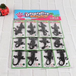 New Product 12 Pieces Strechy Sticky Toy Sticky Crocodiles