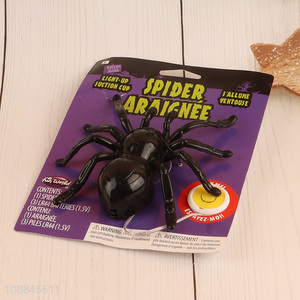 Top sale light-up suction cup spider toy for Halloween