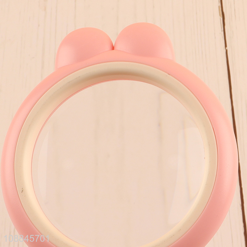 Latest products pink plastic magnifying glass toy for kids