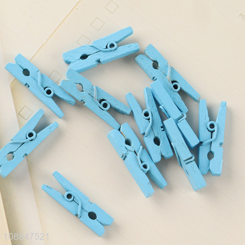 Hot selling mini wooden picture clips wooden clothes pegs