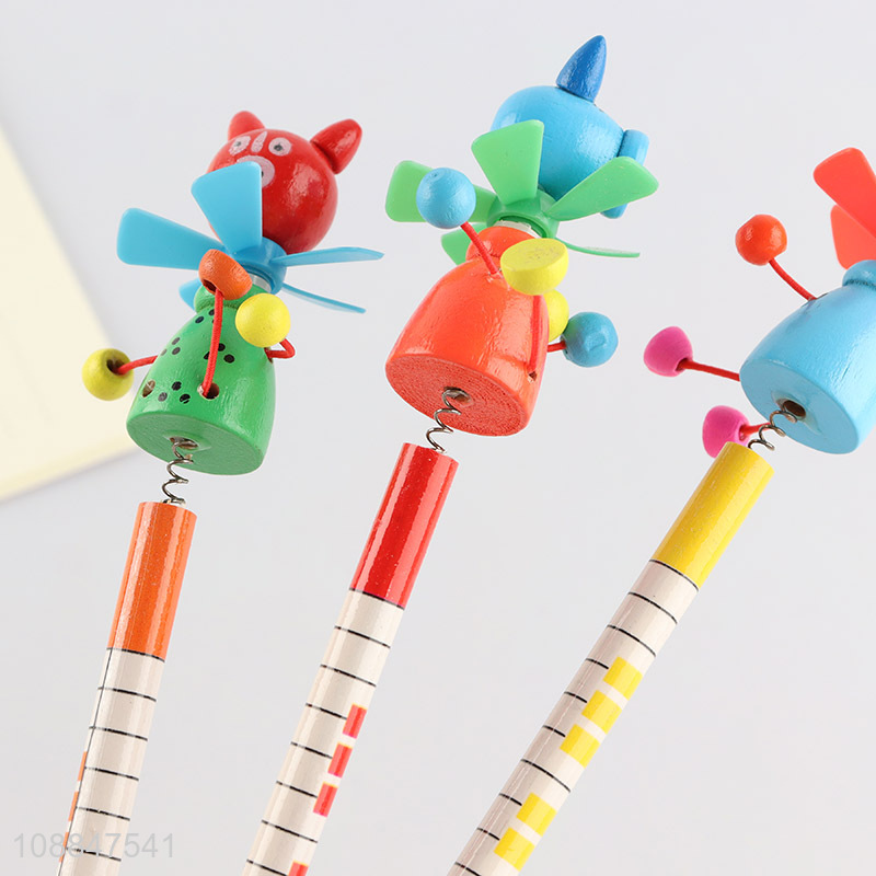 Wholesale Kids Wood-Cased Pencil with Fun Pencil Topper