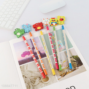 High Quality Kids Wooden Pencils Cute Cartoon Pencils