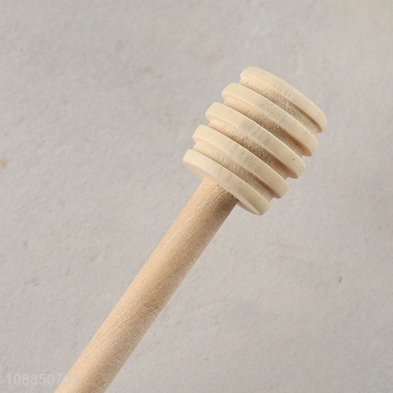 Wholesale wooden honey dipper honey mixing stirrer honey spoon