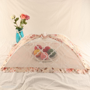 Hot selling floral print mesh food tend multifunctional food cover