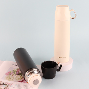 Wholesale 500ml  portable spill-proof lid stainless steel double wall insulated water bottle