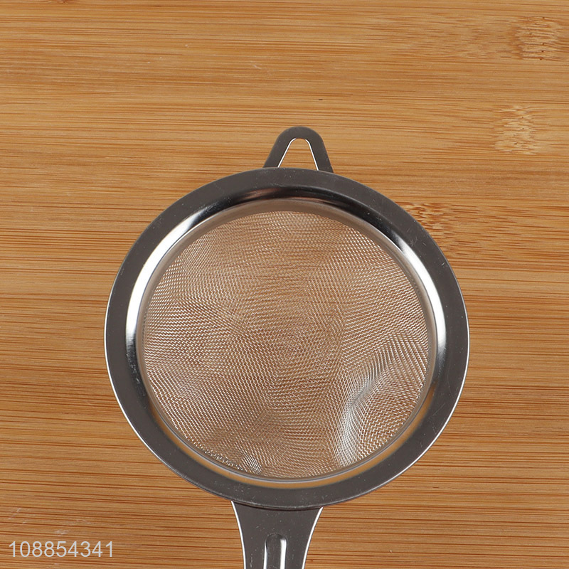 Yiwu market stainless steel kitchen basket colander filter spoon