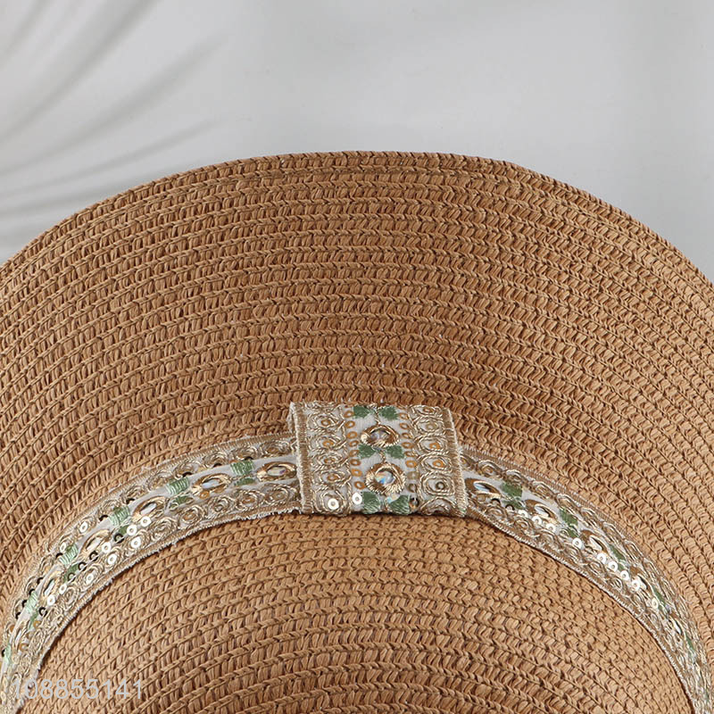 Yiwu market summer outdoor women beach hat straw hat for sale