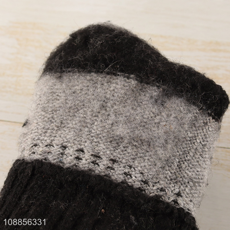 Yiwu market winter warm soft strechy knitted gloves for women men