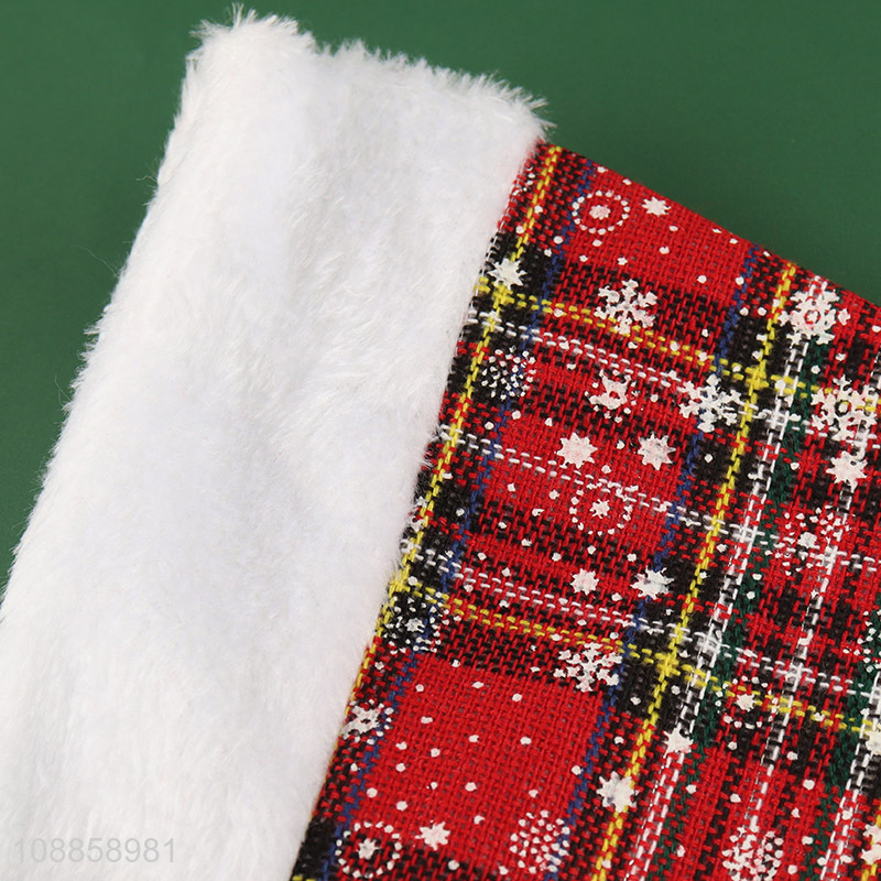 Online Wholesale Plaid Santa Hat Christmas Hat for Kids Adults