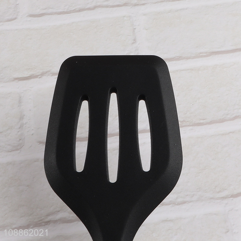 China wholesale black cooking kitchen utensils slotted spatula