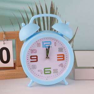 Best quality blue table clock students alarm clock for sale