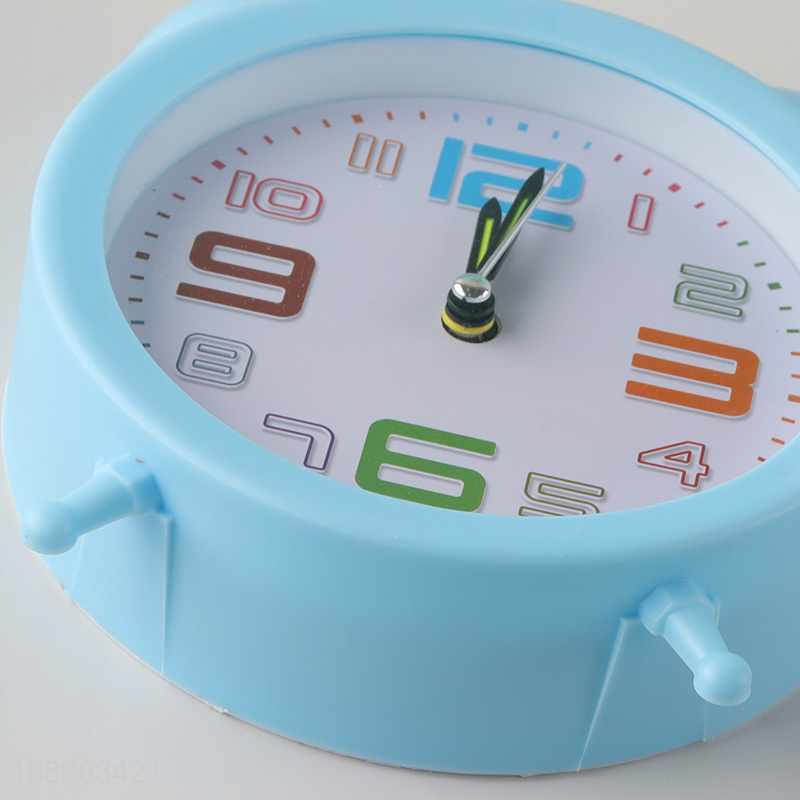 Best quality blue table clock students alarm clock for sale