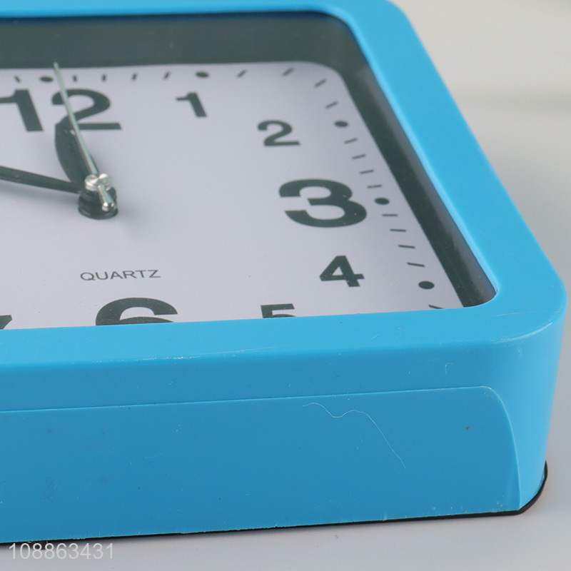 Most popular square blue students alarm clock table clock