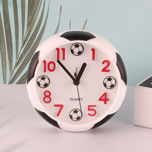 Yiwu market football shape students alarm clock table clock