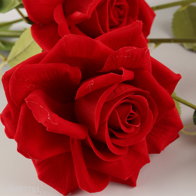 High quality wedding decoration artificial rose flower fake flower