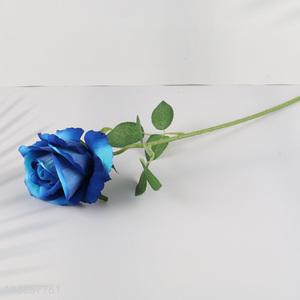 Top products blue artificial rose flower fake flower