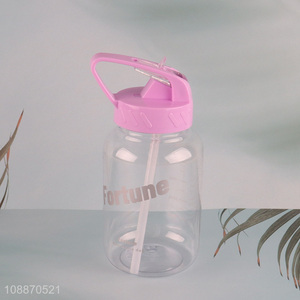 Yiwu market 600ml portable sports water bottle drinking bottle