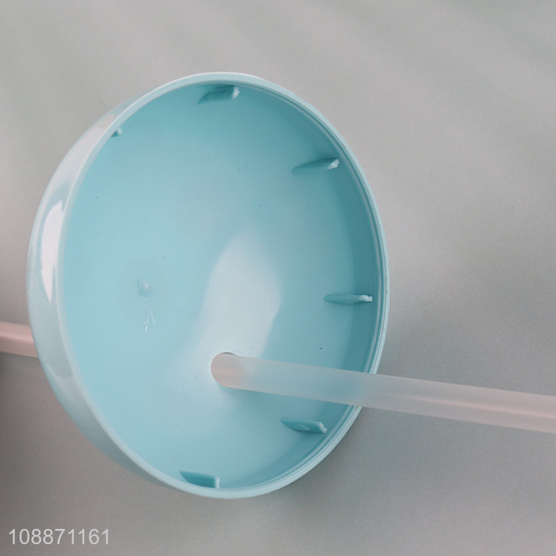 Most popular plastic double wall water cup straw cup for sale