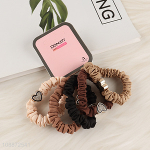 Low price 5pcs girls hair accessories hair ring hair rope