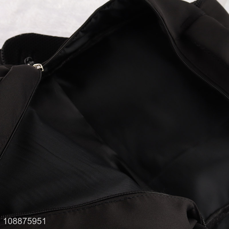 Good sale black large capacity polyester men casual sports backpack