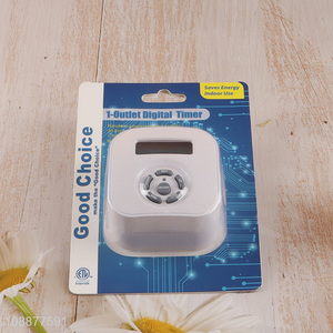 China Wholesale Indoor Digital Timer with 1 Outlet for Lights Fans