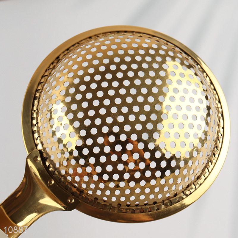 China supplier kitchen flour sieve pasta strainer skimmer