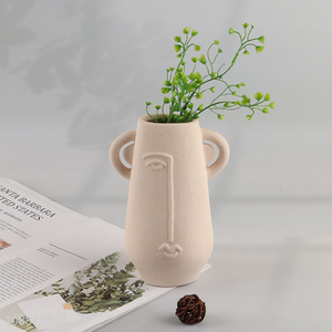 Wholesale Unique Ceramic Face Vase for Home Office Tabletop Decor